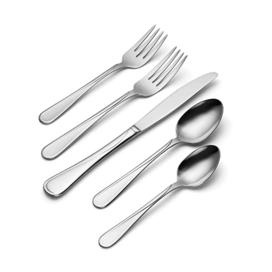 Flight 45-Piece Everyday Flatware Set with Serving view 3