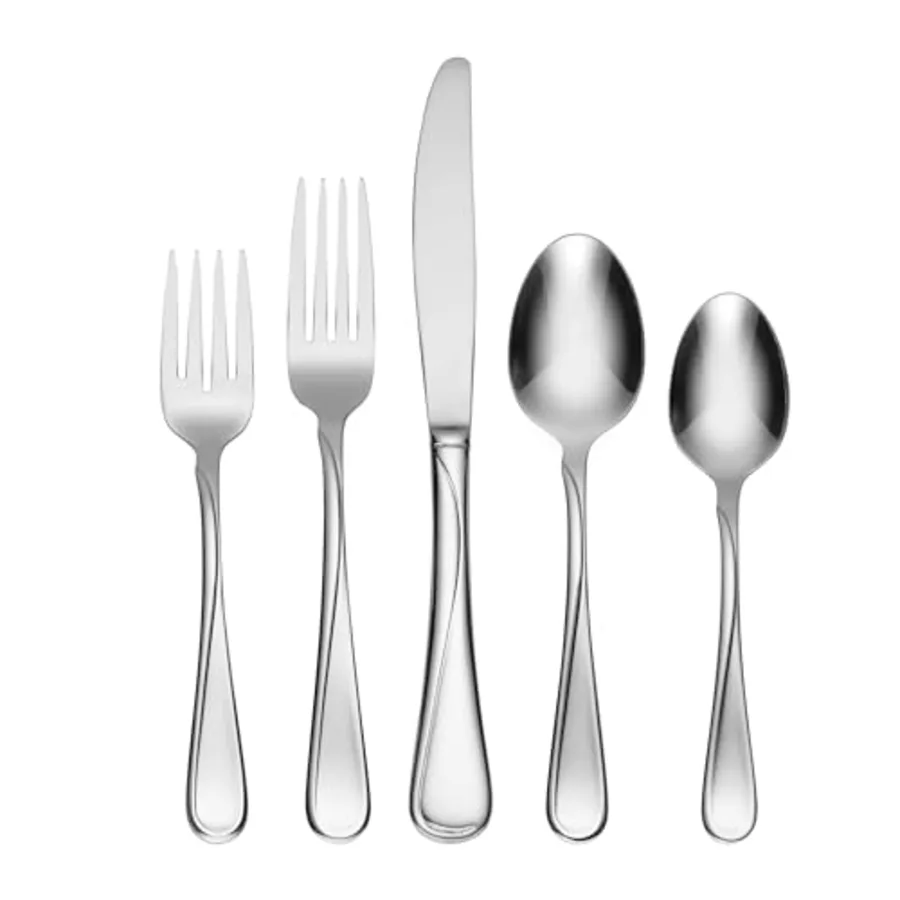 Flight 65-Piece Everyday Flatware Set with Serving