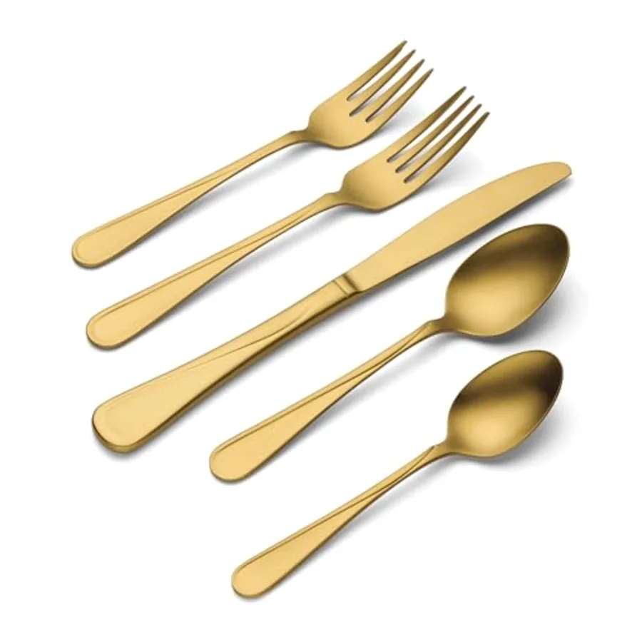 Flight Gold Silverware Set view 3