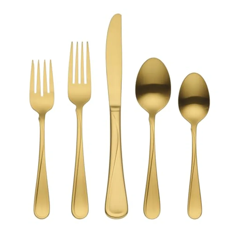 Flight Gold Silverware Set
