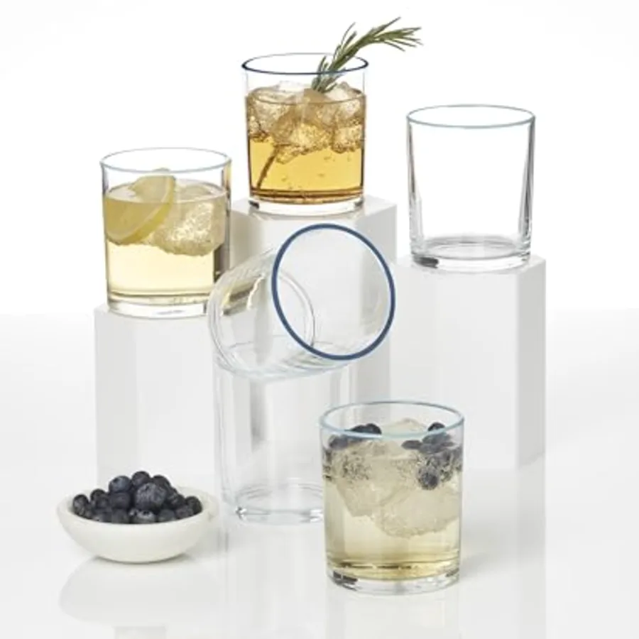 Glassware 24 Seven Turquoise Medium Tumbler view 3