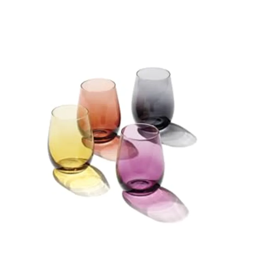 Golden Hour Stemless Wine Glasses view 2