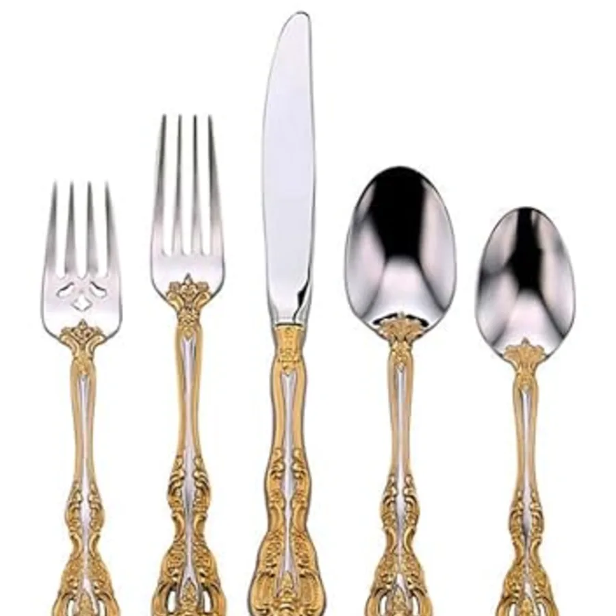 Golden Michelangelo 20 Piece Fine Flatware Set view 3