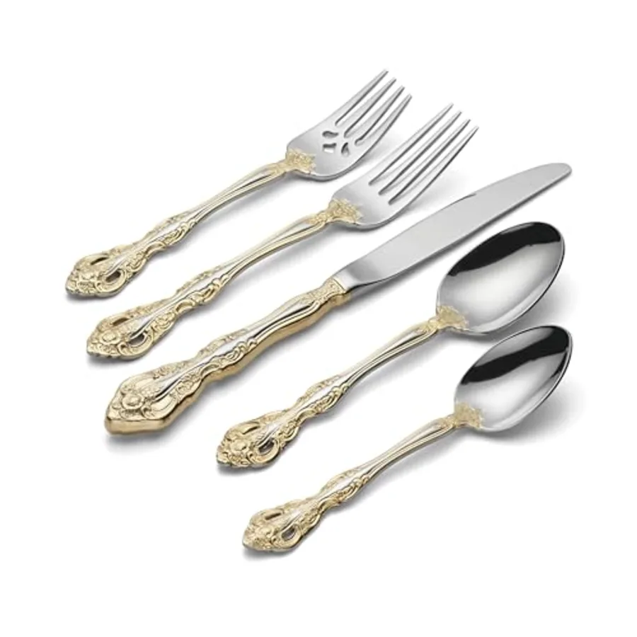 Golden Michelangelo 20 Piece Fine Flatware Set