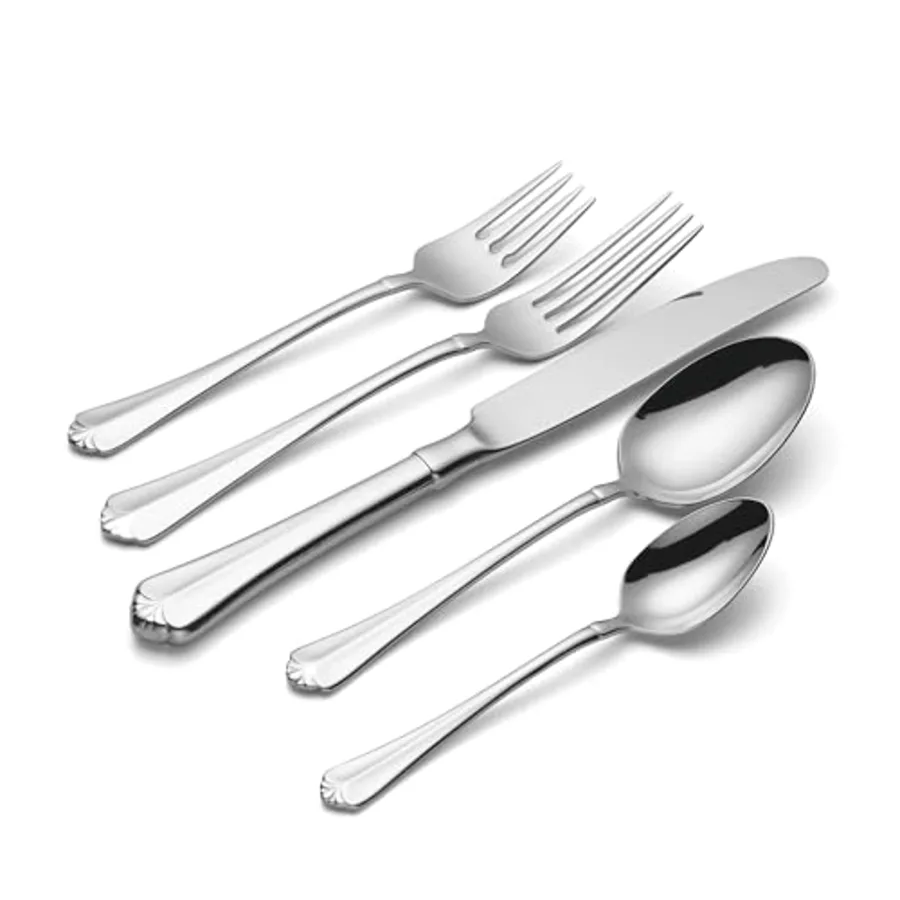 Juilliard 45-Piece Fine Flatware Set with Serving view 3