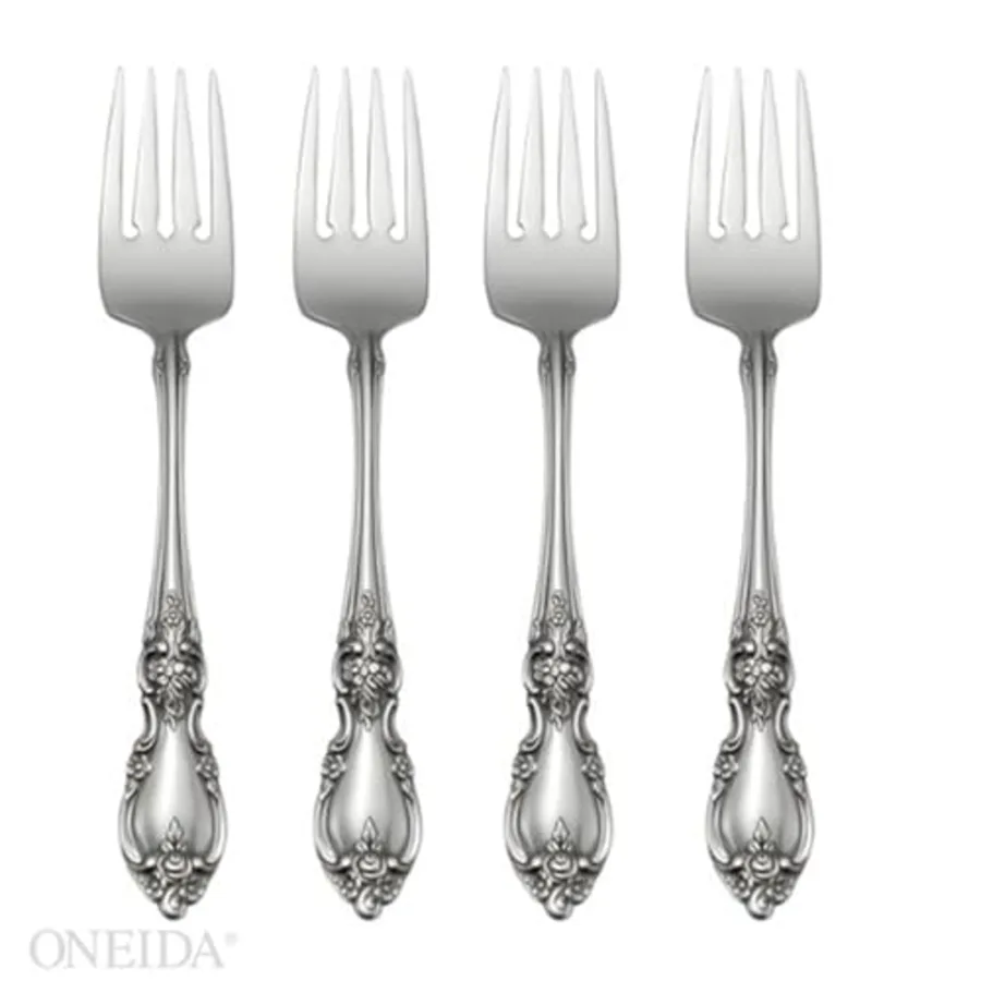 Louisiana 4-Piece Fine Salad Forks Stainless Steel Silverware