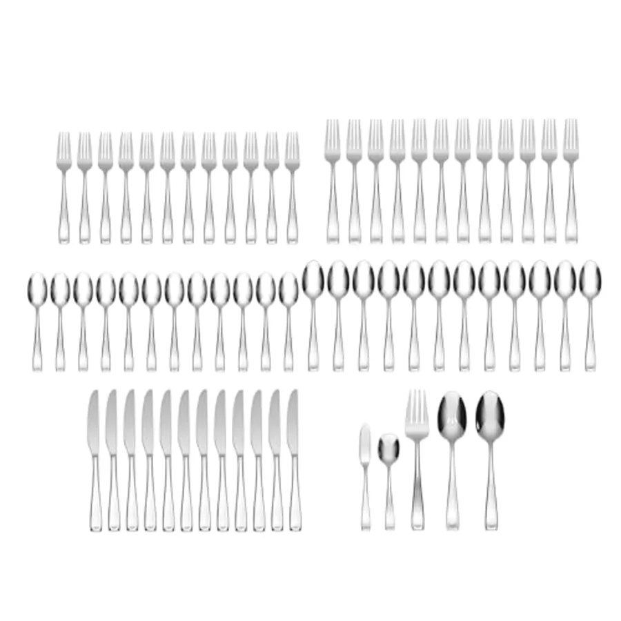 Moda 65-Piece Fine Flatware Set with Serving Utensils view 2
