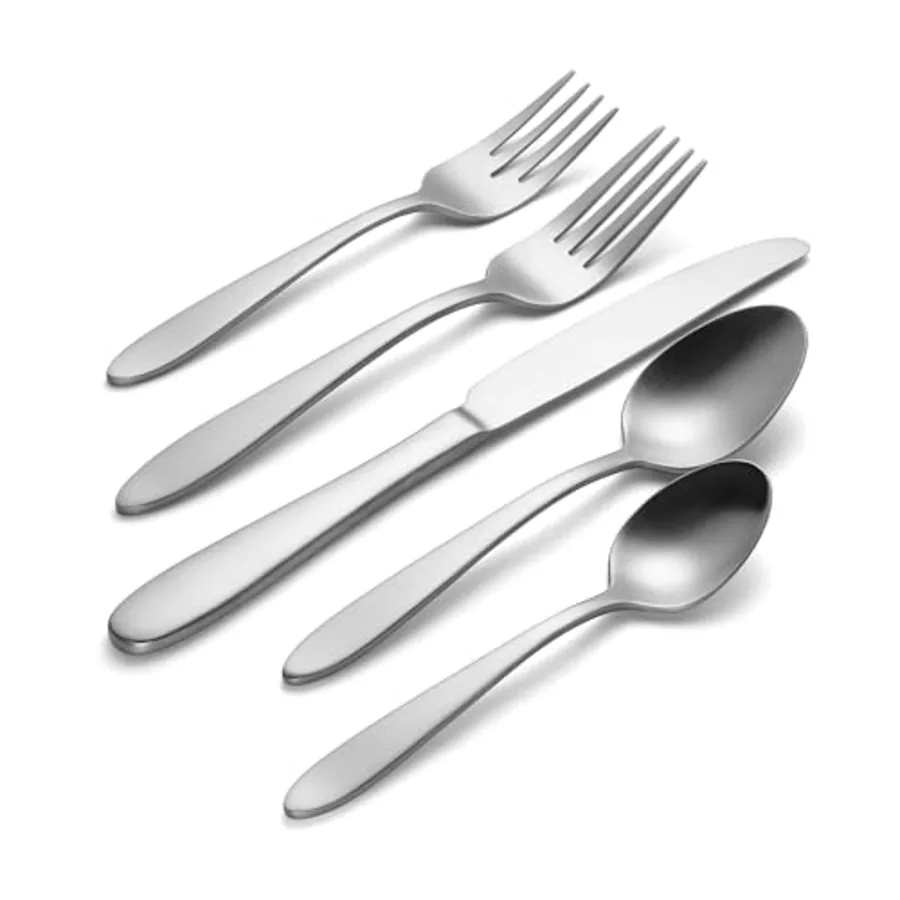 Mooncrest Satin 20 Piece Everyday Flatware Set view 3