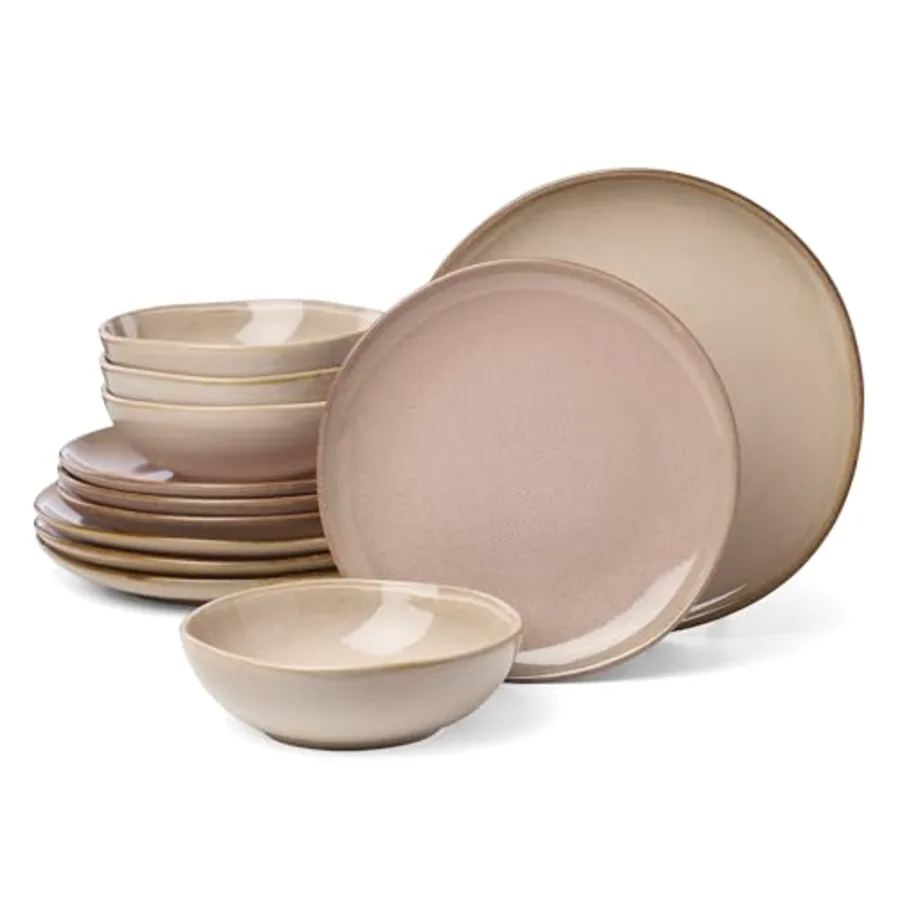 Organic Shades 12-Piece Dinnerware Set view 3