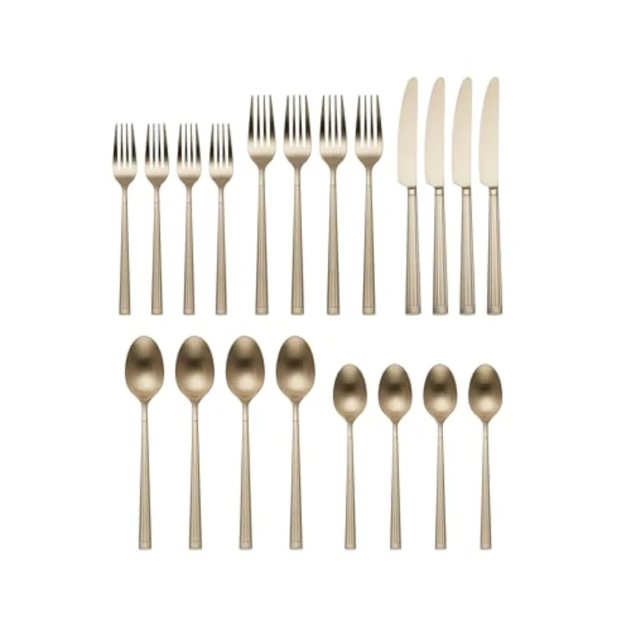 Robyn Satin Champagne Mist 20-Piece Flatware view 2