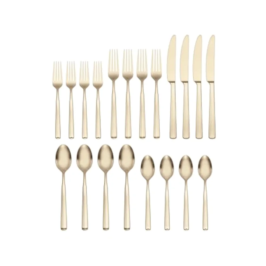 Ryder Satin Champagne 20-Piece Flatware Set view 2