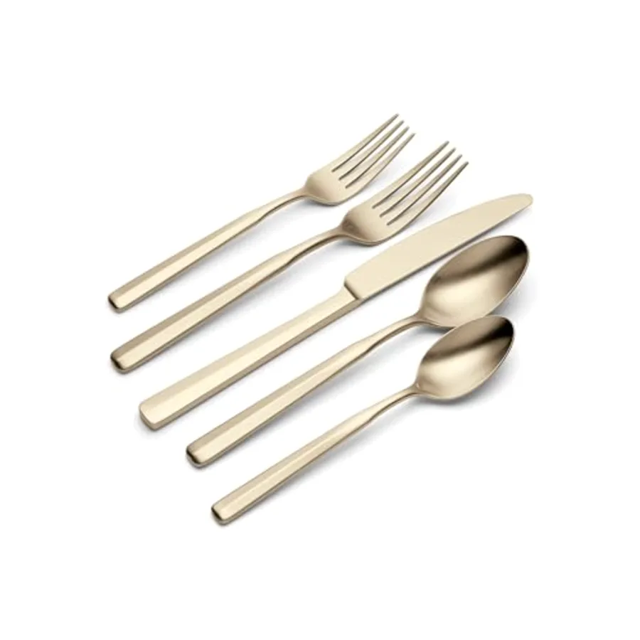 Ryder Satin Champagne 20-Piece Flatware Set view 3