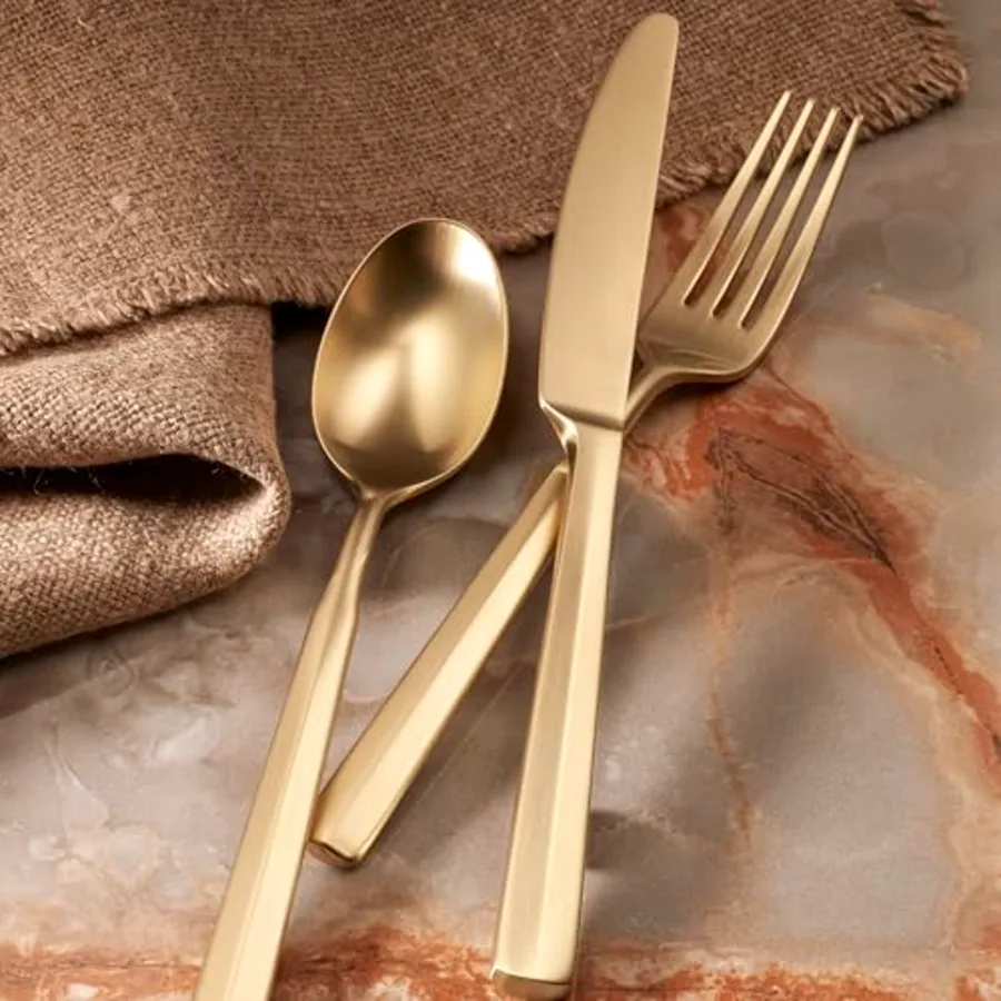 Ryder Satin Champagne 20-Piece Flatware Set view 4