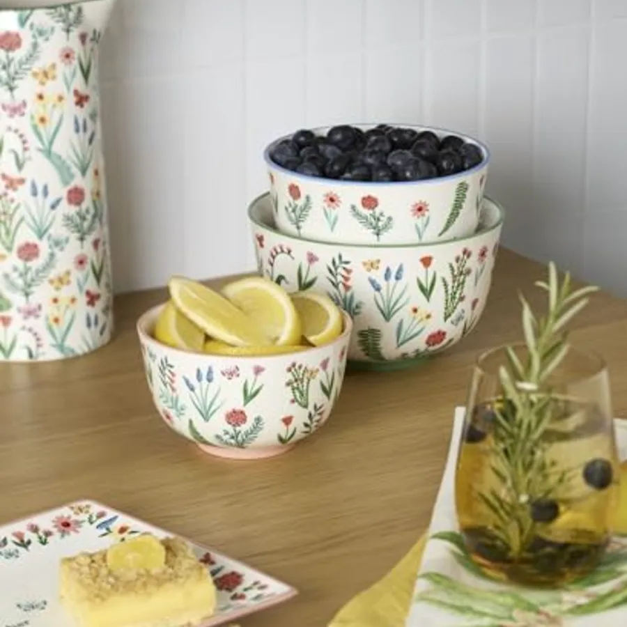 Serveware First Blooms Nesting Bowls Set Of 3 view 4