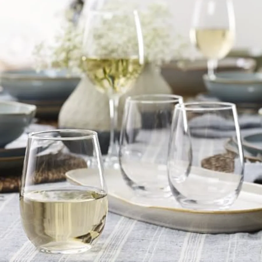 Silverware Set 5 Oclock Stemless Wine Glasses view 3