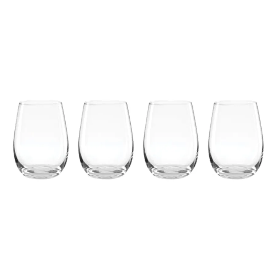 Silverware Set 5 Oclock Stemless Wine Glasses