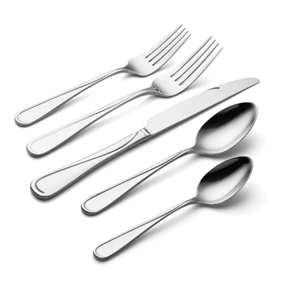 Soar 65-Piece Flatware Set with Serving Utensils view 3