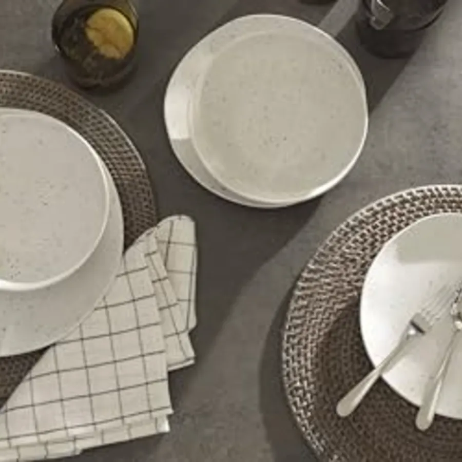 Terrazzo Melamine Cream 12 Piece Dinnerware Set view 5