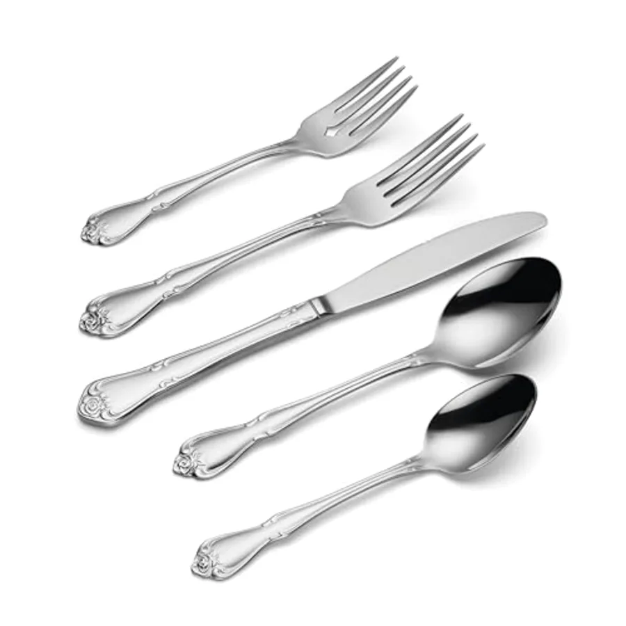 True Rose 45 Piece Everyday Flatware view 3