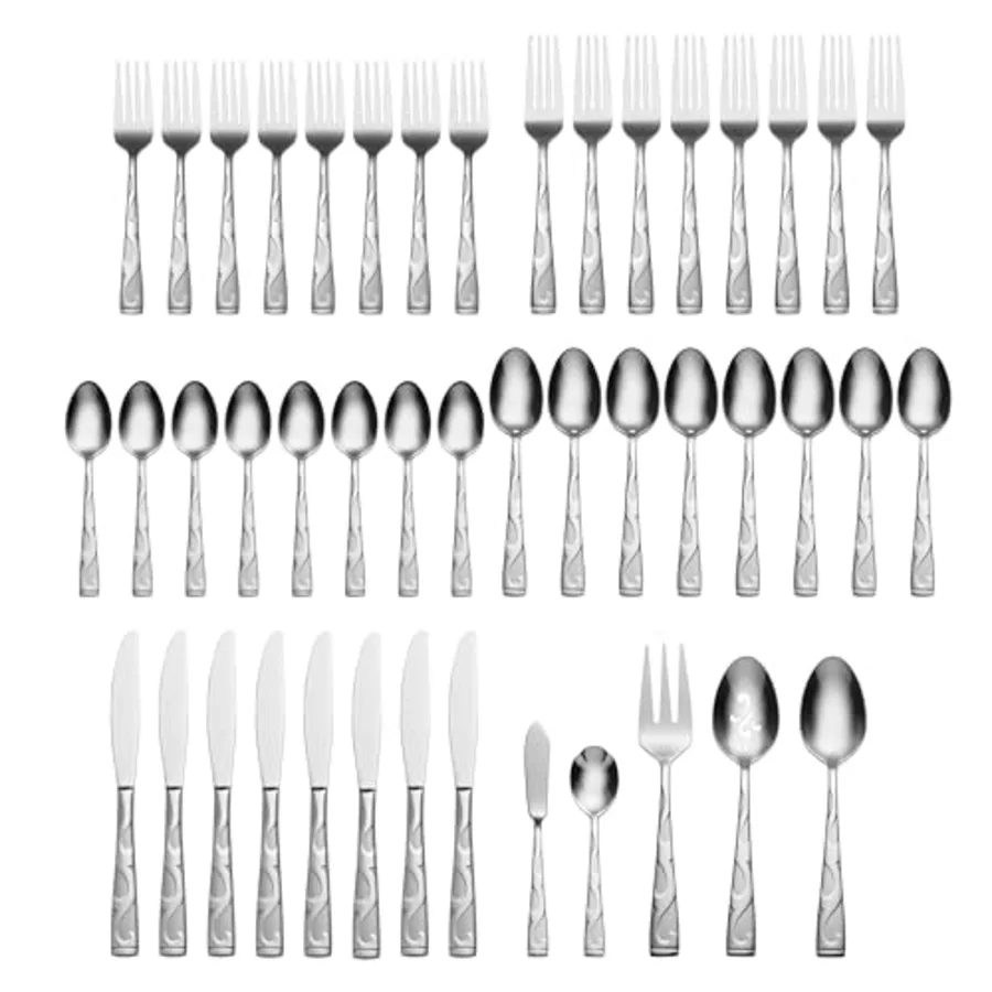 Tuscany 45-Piece Everyday Flatware Set with Serving view 2