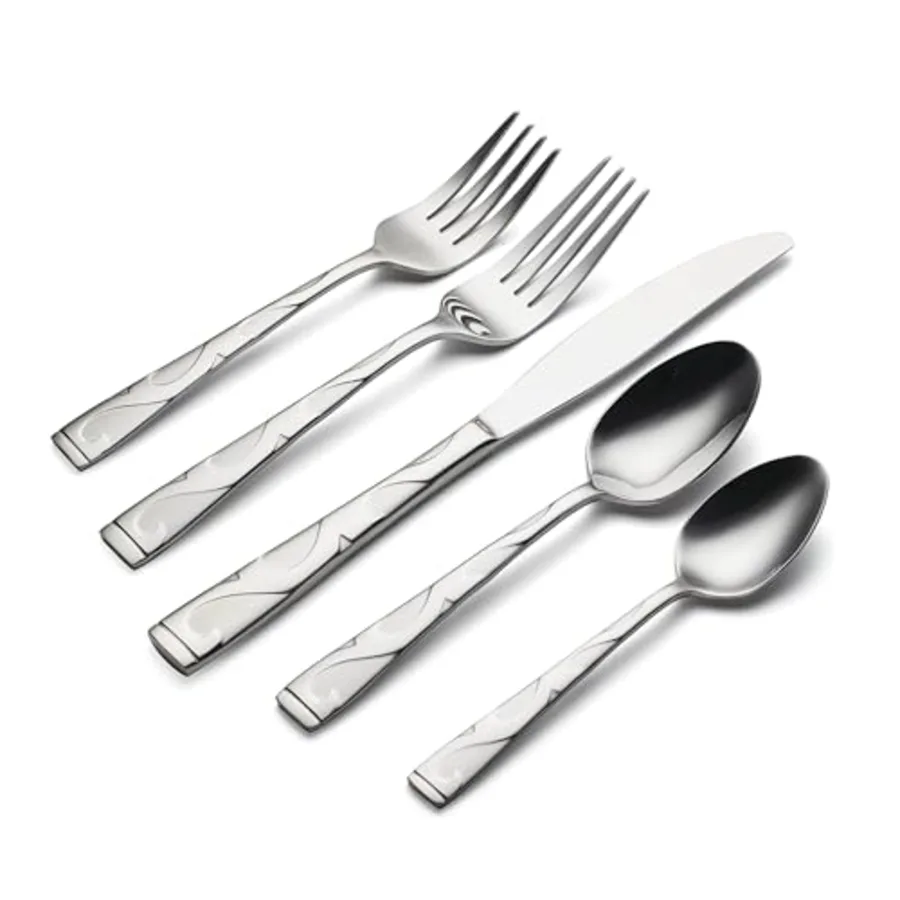 Tuscany 45-Piece Everyday Flatware Set with Serving view 3