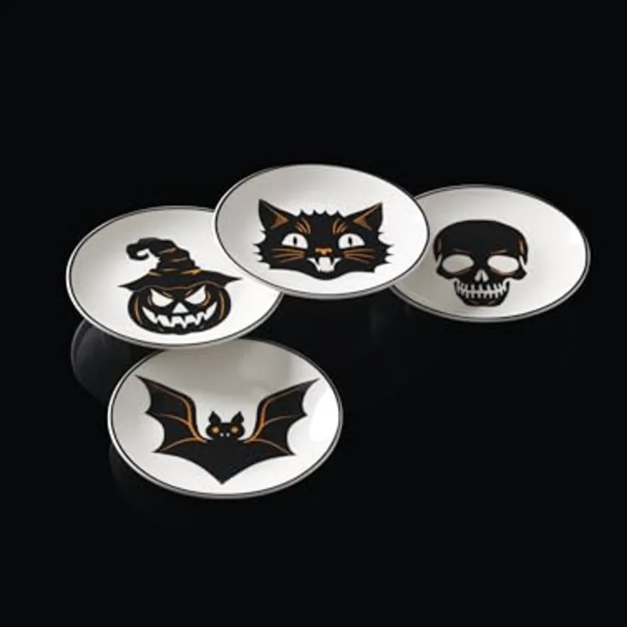 Vintro Halloween Tidbit Plates Set Of 4 view 2