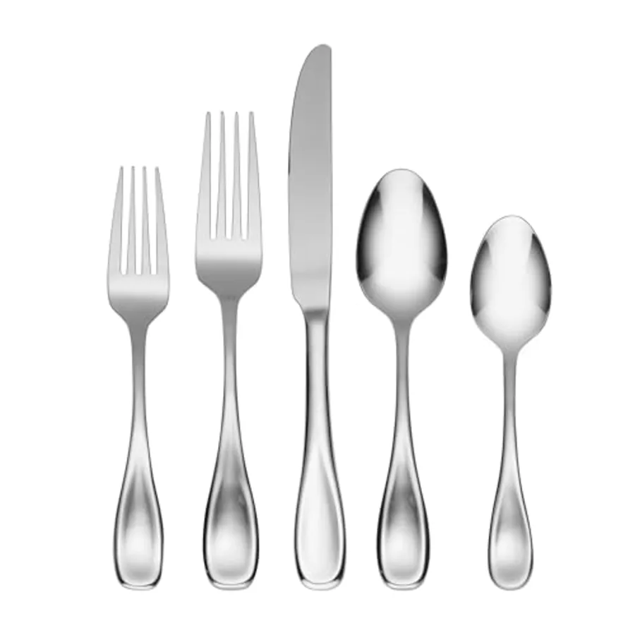 Voss 45-Piece Everyday Flatware Set with Serving