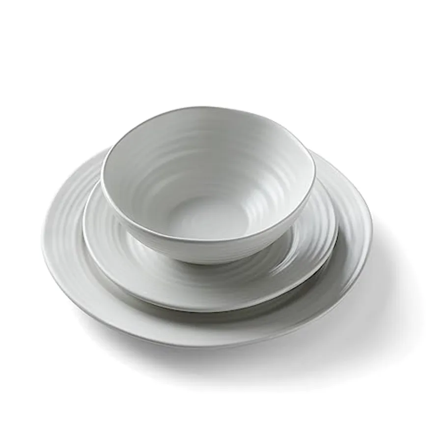 White Ridge Piece Dinnerware Set view 3